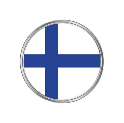 Finland Flag with metal frame