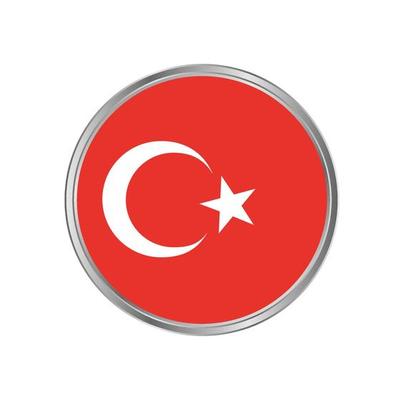 Turkey Flag with metal frame