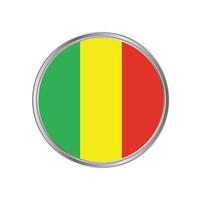 Mali Flag with Circle Frame vector