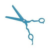 Hair scissors. Hairdresser tool flat isoleted icon vector