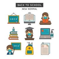 Taking Precaution When Going Back To School vector