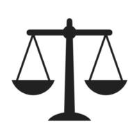 Scales of justice icon vector