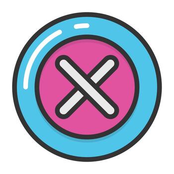 Trendy Button Vector