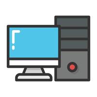 Desktop Computer Concepts vector