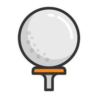 Trendy Golf Tee vector