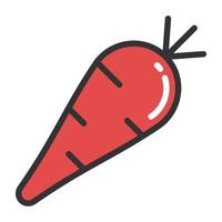 Trendy Carrot Concepts vector