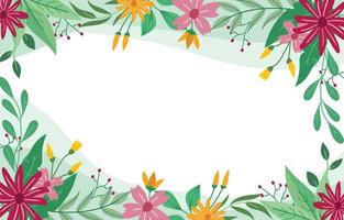 spring colorful floral background vector