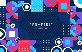 Abstract Flat Geometric Background vector