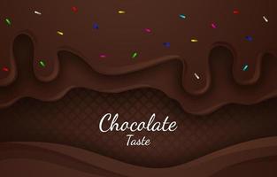 Dripping Chocolate Background Concept Vector Art At Vecteezy