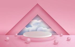 Pink 3D Background vector