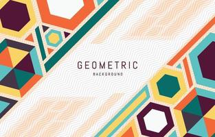 Abstract Flat Geometric Background