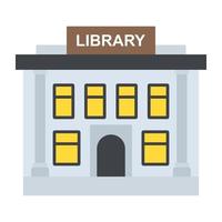 Trendy Library Concepts vector