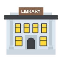 Trendy Library Concepts vector