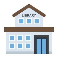 Trendy Library Concepts vector