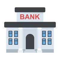concepto de edificio de banco vector