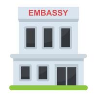 Trendy Embassy Concepts vector