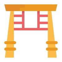 conceptos de puerta de china vector