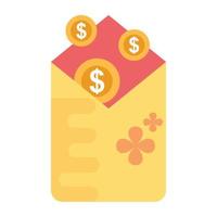 Envelope And Dollar Coins vector