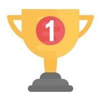 First Position Trophy vector