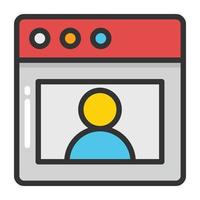 Online Interview Concepts vector