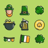 Shamrock Clover Icon Concept Free Vector