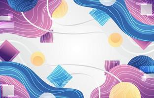 Geometrical Liquid Line Abstract Background vector