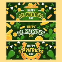 St. Patricks Day Banner Collections vector