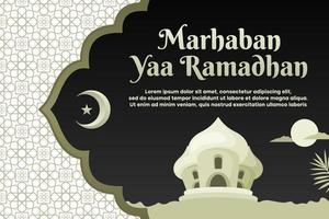 Ramadhan Kareem Banner Template Design vector