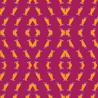 Seamless Pattern Background of Hand Drawn Glass of Juice Shape vector