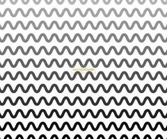 patrón de líneas en zig zag. línea ondulada negra sobre fondo blanco. Ilustración de vector de onda abstracta. papel digital para relleno de páginas, diseño web, impresión textil. arte vectorial.