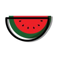 Watermelon icon illustration on a white background vector