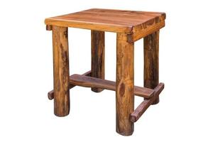 Simplistic wooden table. photo