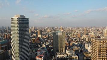 distrito de ikebukuro. vista aérea de la ciudad de ikebukuro, tokio, japón. foto