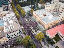 tbilisi protests in street photo