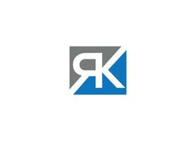 rk letter initial modern logo design vector icon template