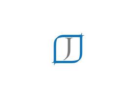 j letter initial modern logo design vector icon template