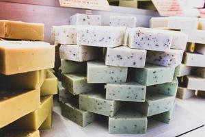 colorful soap bars in shop photo