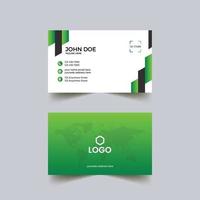 Blue Green Awesome Gradient Colour Creative And Clean Professional Business Card vector