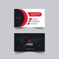 Creative and golden ratio Clean Business Card Template vector