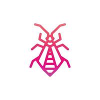 Bug Insect in white background, vector template logo design