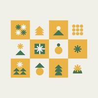 Geometric Christmas Pattern vector