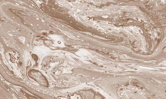 Liquid marble painting background design with chocolate color photo