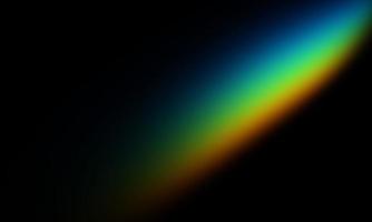 Abstract rainbow gradient on black photo