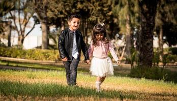 Young couple, boy and girl is in love photo