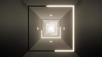 Square Light Stroke in the Mono Color Tunnel VJ Loop video