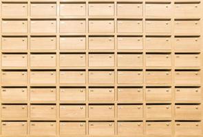 Locker wooden MailBoxes postal for keep your information, bills,postcard,mails etc photo