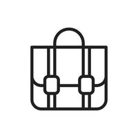 Bag icon template black color editable. vector