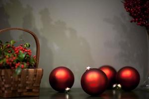 christmas tree ball shaped toys photo