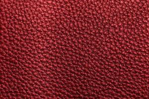 Red leather texture background photo