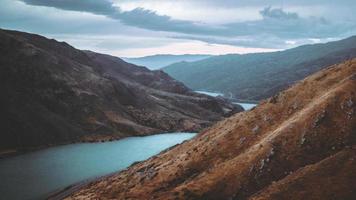 Landscape mountains river photo